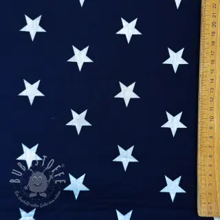 Baumwollstoff Stars navy