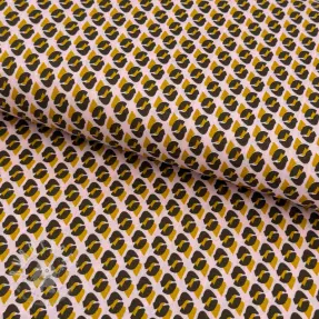 Baumwollstoff Graphic dots light rose