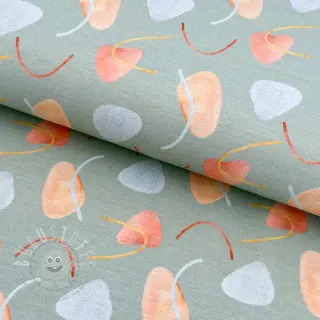 Jersey Shapes sage digital print