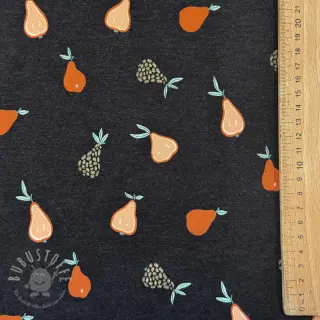 Jersey Glitter pears anthracite melange