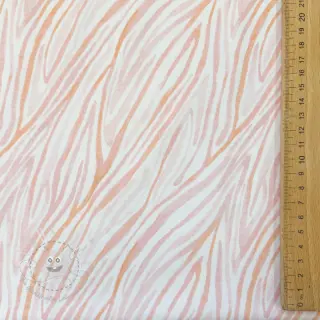 Jersey Animal skin white powder digital print