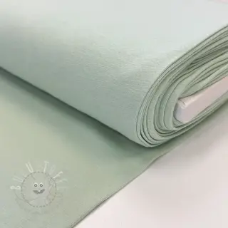 Baumwoll Bündchenstoff glatt mint 70