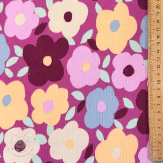 Sweat kuschel JOGGING Flowers fuchsia