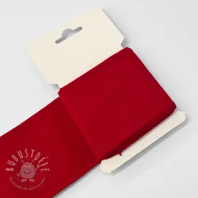 Baumwoll Bündchenstoff CUFF 7 cm dark red