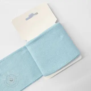 Baumwoll Bündchenstoff CUFF 7 cm light blue