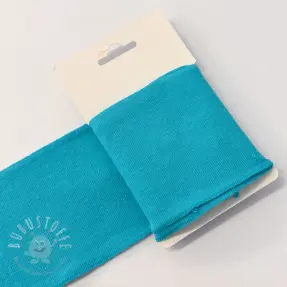 Baumwoll Bündchenstoff CUFF 7 cm turquoise