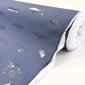 Regenmantel Stoff Shark navy