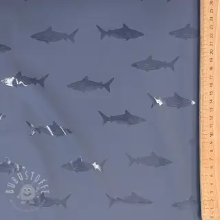 Regenmantel Stoff Shark navy