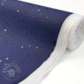 Regenmantel Stoff Dots navy