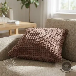 Dekostoff VELOURS DECO SQUARE brown