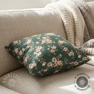 Dekostoff premium Soft painted blossom army digital print