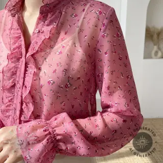 Chiffon Flowers pink