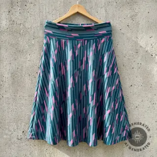 Damenstoffe PUNTA DI ROMA Abstract dark mint