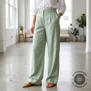 TENCEL mit Leinen mint