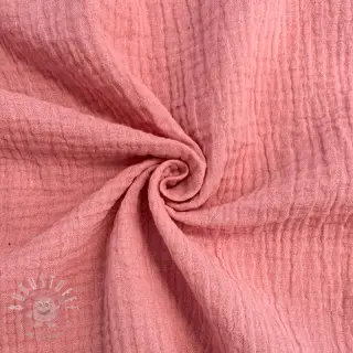 Double gauze/musselin soft rose ORGANIC