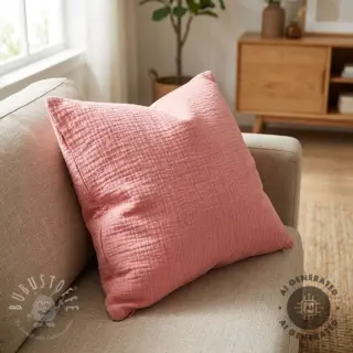 Double gauze/musselin soft rose ORGANIC