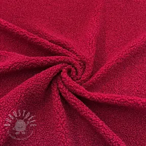 Mantelstoff TEDDY red