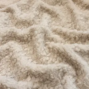 Mantelstoff TEDDY BOUCLÉ beige
