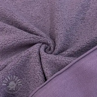 Fleece TEDDY DOUBLE SIDED mulberry