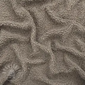 Mantelstoff TEDDY taupe