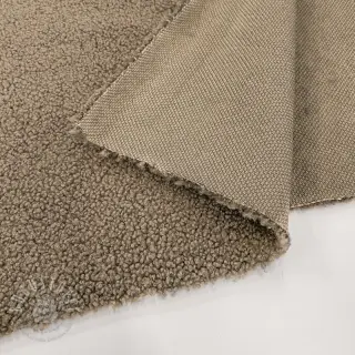 Mantelstoff TEDDY soft taupe