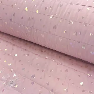Steppstoffe FOIL Hearts
