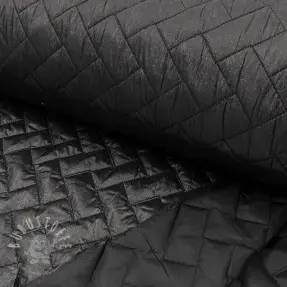 Steppstoffe Stepped foil black