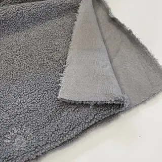 Mantelstoff TEDDY grey