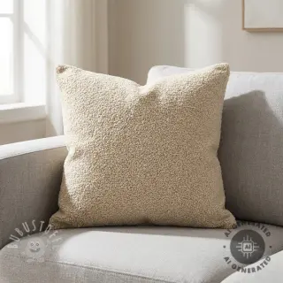 Mantelstoff TEDDY light sand