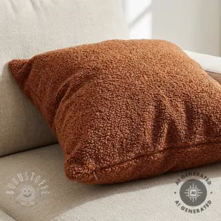 Mantelstoff TEDDY rust