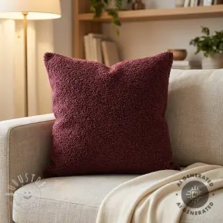 Mantelstoff TEDDY rouge