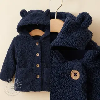 Mantelstoff TEDDY navy