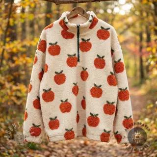 Mantelstoff TEDDY JACQUARD Apples