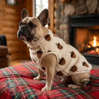 Mantelstoff TEDDY JACQUARD Acorns