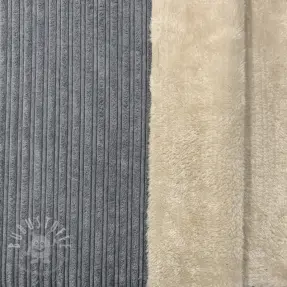 Cord Cofur fleece grey