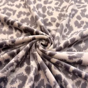 Nicky stoff SUPER SOFT Animal beige