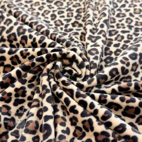 Nicky stoff SUPER SOFT Animal skin beige