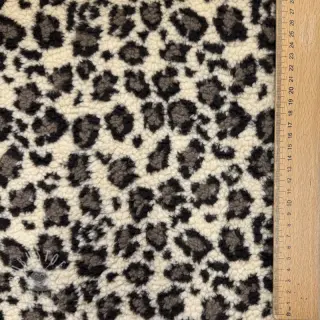 Mantelstoff TEDDY JACQUARD Animal skin brown