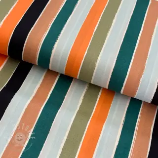 Baumwollstoff Garden stripe multi