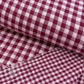 Double gauze/musselin YARN DYED Stripes and checks design F