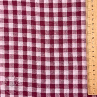 Double gauze/musselin YARN DYED Stripes and checks design F