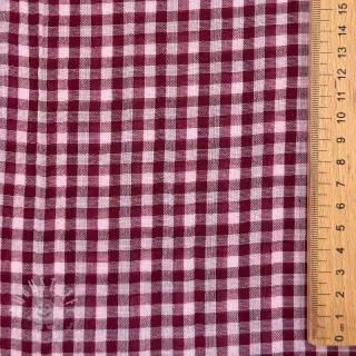 Double gauze/musselin YARN DYED Stripes and checks design F