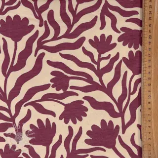 Sweat kuschel Flowers burgundy SIMPLY NATURAL
