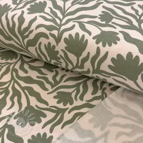 Sweat kuschel Flowers army green SIMPLY NATURAL
