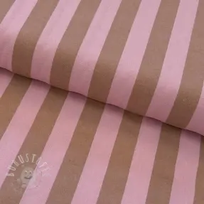 Baumwollstoff YARN DYED NOVA Stripe light pink