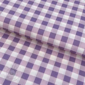 Baumwollstoff MATCHA and CHECKS lilac