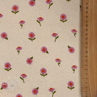 Jersey RIB Flowers SIMPLY NATURAL