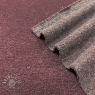 Sweat kuschel JOGGING aubergine melange
