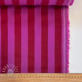 Baumwollstoff YARN DYED NOVA Stripe red fuchsia