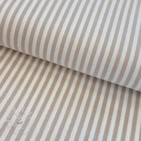 Double gauze/musselin YARN DYED Summer stripe beige
